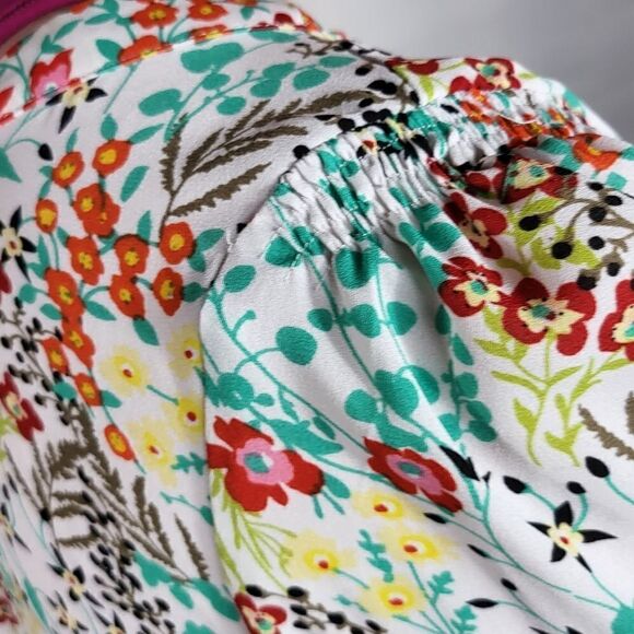 New York & Company White Lace Sleeve Blouse - Picture 5 of 7